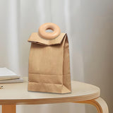Maxbell Donut Shape Wooden Bag Clip Clamp Compact for Household Home Beech Wood