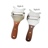 Maxbell Cheese Chocolate Slicer Utensils Kitchen Gadgets with Wood Handle Adjustable Style A