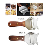 Maxbell Cheese Chocolate Slicer Utensils Kitchen Gadgets with Wood Handle Adjustable Style A