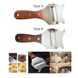 Maxbell Cheese Chocolate Slicer Utensils Kitchen Gadgets with Wood Handle Adjustable Style A