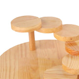 Maxbell Sushi Serving Tray Succulent Holder Cup Cake Plate for Christmas Party Round