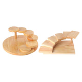 Maxbell Sushi Serving Tray Succulent Holder Cup Cake Plate for Christmas Party Round