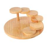 Maxbell Sushi Serving Tray Succulent Holder Cup Cake Plate for Christmas Party Round