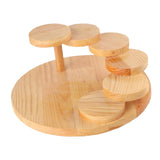 Maxbell Sushi Serving Tray Succulent Holder Cup Cake Plate for Christmas Party Round