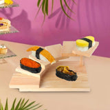 Maxbell Sushi Serving Tray Succulent Holder Cup Cake Plate for Christmas Party Rectangular