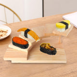 Maxbell Sushi Serving Tray Succulent Holder Cup Cake Plate for Christmas Party Rectangular