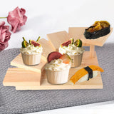 Maxbell Sushi Serving Tray Succulent Holder Cup Cake Plate for Christmas Party Rectangular