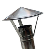 Maxbell Durable Chimney Cover Stainless Steel Detachable for Garden Outside Stove