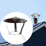Maxbell Durable Chimney Cover Stainless Steel Detachable for Garden Outside Stove