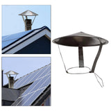 Maxbell Durable Chimney Cover Stainless Steel Detachable for Garden Outside Stove