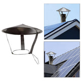 Maxbell Durable Chimney Cover Stainless Steel Detachable for Garden Outside Stove
