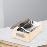 Maxbell Storage Boxes Closet Organizer Multi Use Stackable for Kitchen Home Office Orange