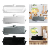 Maxbell Butter Dish Large Capacity Kitchen Organization for Restaurant Biscuits Clear