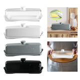 Maxbell Butter Dish Large Capacity Kitchen Organization for Restaurant Biscuits Clear