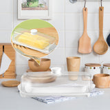 Maxbell Butter Dish Large Capacity Kitchen Organization for Restaurant Biscuits Clear