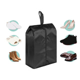 Maxbell Portable Travel Shoes Storage Bags Packing Organizers for Clothing black 190T 37cm