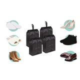 Maxbell Portable Travel Shoes Storage Bags Packing Organizers for Clothing black 190T 37cm