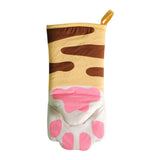 Maxbell Microwave Oven Gloves Cat Shaped Portable Cozy for BBQ Household Baking A