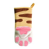 Maxbell Microwave Oven Gloves Cat Shaped Portable Cozy for BBQ Household Baking A