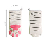 Maxbell Microwave Oven Gloves Cat Shaped Portable Cozy for BBQ Household Baking B