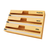 Maxbell Tin Foil Dispenser with Labels for Kitchen Storage Organization