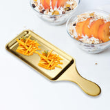 Maxbell Stainless Steel Serving Platters Tableware Sashimi Tray for Bread Fish Steak 33.1x11.5cm Golden