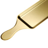 Maxbell Stainless Steel Serving Platters Tableware Sashimi Tray for Bread Fish Steak 42.9x11.5cm Golden
