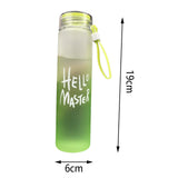 Maxbell Glass Water Bottle Coffee Bottle for Home Office outdoor Green