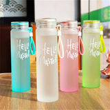 Maxbell Glass Water Bottle Coffee Bottle for Home Office outdoor Green