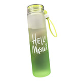 Maxbell Glass Water Bottle Coffee Bottle for Home Office outdoor Green