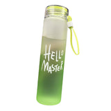 Maxbell Glass Water Bottle Coffee Bottle for Home Office outdoor Green