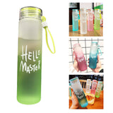 Maxbell Glass Water Bottle Coffee Bottle for Home Office outdoor Green