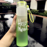 Maxbell Glass Water Bottle Coffee Bottle for Home Office outdoor Green