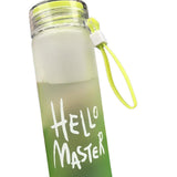 Maxbell Glass Water Bottle Coffee Bottle for Home Office outdoor Green