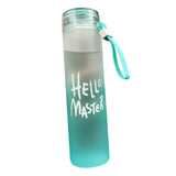 Maxbell Glass Water Bottle Coffee Bottle for Home Office outdoor Blue