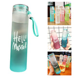 Maxbell Glass Water Bottle Coffee Bottle for Home Office outdoor Blue