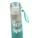 Maxbell Glass Water Bottle Coffee Bottle for Home Office outdoor Blue