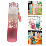 Maxbell Glass Water Bottle Coffee Bottle for Home Office outdoor Pink