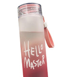 Maxbell Glass Water Bottle Coffee Bottle for Home Office outdoor Pink