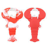 Maxbell Lobster Shaped Bottle Opener Long Handle Can Opener for Hotel Bar Home Red and White