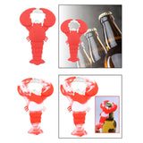 Maxbell Lobster Shaped Bottle Opener Long Handle Can Opener for Hotel Bar Home Red and White
