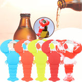 Maxbell Lobster Shaped Bottle Opener Long Handle Can Opener for Hotel Bar Home Red and White