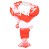 Maxbell Lobster Shaped Bottle Opener Long Handle Can Opener for Hotel Bar Home Red and White