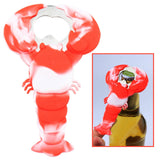 Maxbell Lobster Shaped Bottle Opener Long Handle Can Opener for Hotel Bar Home Red and White