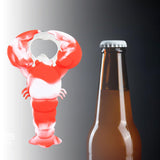 Maxbell Lobster Shaped Bottle Opener Long Handle Can Opener for Hotel Bar Home Red and White
