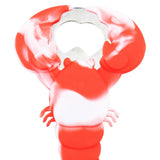 Maxbell Lobster Shaped Bottle Opener Long Handle Can Opener for Hotel Bar Home Red and White