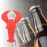 Maxbell Lobster Shaped Bottle Opener Long Handle Can Opener for Hotel Bar Home Red