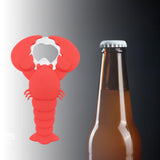 Maxbell Lobster Shaped Bottle Opener Long Handle Can Opener for Hotel Bar Home Red
