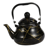 Maxbell 2L Capacity Tea Kettle Tea Pot Water Pot for Picnic Restaurant Black