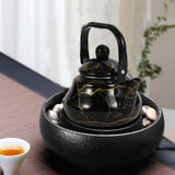 Maxbell 2L Capacity Tea Kettle Tea Pot Water Pot for Picnic Restaurant Black